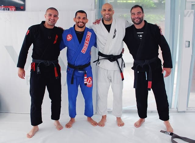 Luiz Panza with black belt group at Panza Jiu-Jitsu in Torrance