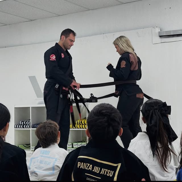 Belt promotion ceremony at Panza Jiu-Jitsu in Torrance